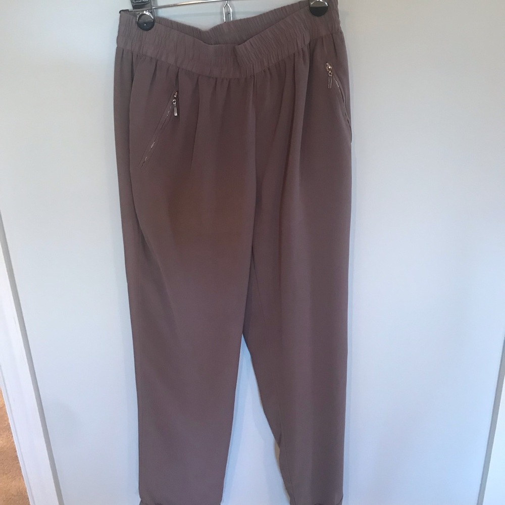 Maude taupe sheer pants w/shorts